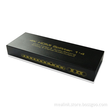 High Speed1.4V 4k*2k 1X4 HDMI Splitter with Audio
